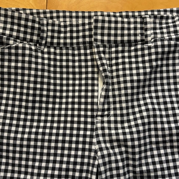 Old Navy High Rise Pixie Pants Womens Size 12 Black White Gingham Checkered - Picture 3 of 7